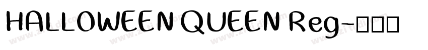 HALLOWEEN QUEEN Reg字体转换